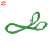 怀鸽JA-A02彩色两端带环圆形柔性起重吊装带2t 长度10m 国标6倍安全系数 绿色