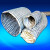 鸣固 ZJ5985高温风管耐温450度夹式伸缩风管耐热风管焊烟管玻纤布阻燃风管（10米1条）140mm