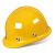 THOVER定制国标O型加厚玻璃钢帽ABS透气工程建筑电工地施工印字头盔 V形ABS透气款-黄色