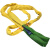 适用国标工业柔性吊装带双扣环形3/5/10吨起重圆形软吊带吊车吊树 绿色 2吨1米 两头扣