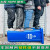 苏州分类垃圾桶240升户外大号商用环卫箱厨房带盖带轮120L四色分 苏州版-120L绿色加厚款-可回收