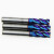 鸣固 ZV1355 HRC65度 整体钨钢铣刀超硬质合金数控刀具蓝色涂层四刃 d3*4D*50*4F