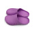 品之德 手术鞋实验室洞洞鞋拖鞋轻便防滑工作鞋透气防臭紫色37-38