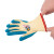 牛郎星 劳保手套物理压纹防滑胶皮手套 耐磨工作防护手套工地作业NL-169黄兰（600付）