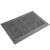 格洁 室外除尘拼接地毯 镂空刮沙垫0.75×0.9m×2.5cm三合一防滑垫20片含边角灰色