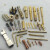 加工铜插针插孔 航空连接器插头公母铜针 pin针 水实心镀金插针 0.7开槽公母针10个