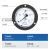 SYCIF上海仪川仪表厂测水压负压空调机油真空压力表轴向带边 Y100ZT 00.1MPA 01公斤