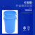 豫震虎 塑料水桶大号圆桶加厚储水桶工业化工桶垃圾桶收纳桶 100L水桶不带盖 蓝色YZH-463