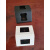 PVC新款塑料盒塔式插座单面三角形实验台走线槽五孔线盒双面PP盒 白色