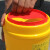 利器盒锐器盒筒黄色废物针头盒圆形方形医院用垃圾桶医院诊所用定 4升一圆形