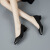 麦德尔昆（MIdeelkuN）女鞋 2023春款高跟鞋粗跟3-5厘米尖头单鞋女浅口粗跟女式职业单鞋 黑色粗跟3厘米381 34