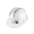 聚昊ABS加强反光安全帽工地施工领导防护头盔电力电工帽夜间劳保帽可印字-白色（加强三筋反光款）
