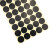 海斯迪克 HKW-259 彩色不干胶圆点标签贴纸 圆形铜版色标分类记号贴纸 25mm黑色（600贴）