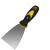 益美得FW1234 油灰刀子刮刀刮腻子不锈钢清洁铲刀加厚型灰刀抹泥刀   双色柄4寸