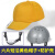 强极轻便型防撞安全帽工厂防碰撞帽子工人劳保防护帽ABS棒球式棒球帽 六片短沿黄色帽
