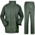分体绿雨衣橄榄绿抢险救援户外保安徒步雨衣 加有网新式绿雨衣 L