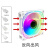 棱镜风扇三代12cm机箱散热器ARGB神光同步5V3针炫彩PWM温控超 控制器调色RGB6pin集线器
