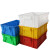 聚远 JUYUAN 1周转箱 长方形塑料箱物流箱 整理箱塑胶箱箱 外500X350X165 红色 2个起售1个价