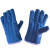 聚远（JUYUAN）加厚隔热手套 蓝色五指棉布耐高温防烫棉劳保手套 蓝色棉布短款 约27cm(20双) 1件价