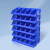 米奇特工（Agents mickey）加厚斜口塑料盒组合式零件盒物料盒组立元件盒螺丝盒工具盒X6(蓝)520*350*190MM