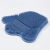 海斯迪克 浴室防滑垫 懒人贴墙搓背垫神器 足底按摩搓脚垫 浅蓝色(32*31cm) HKT-361