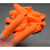 防滑手指套橙色耐磨护指点钞加厚指头套硅胶乳橡胶防护手指保护套 橙色防滑手指套约260个L码