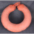 定制87式救生圈充气式天然橡胶加厚安全学生双气囊军迷海训湖训游 圈 桔红色