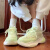 妖夕颜日系小清新绿色鞋女2023秋季小众设计感舒适软底运动鞋子 绿色 35