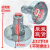 脱水桶甩干桶铝质联轴器连轴器通用甩桶电机连接器配件 上14下10(不带螺丝)