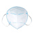CM朝美氪星kn90防护口罩折叠式耳带防飞沫唾液防雾霾PM2.5口罩成人9001-1（蓝色1箱1000只）