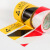 保罗岚芝 PVC警示胶带 安全地板斑马线胶带定位标识贴防尘车间警示胶带黑黄地板胶 4.8CM*16红白