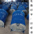 桶360L专用户外环卫铁皮市政大号挂车带盖桶加厚物业 2.0厚-无盖-3轮蓝色
