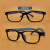 软硅胶儿童眼镜架 男女孩配远近视弱视TR90超轻眼镜框 508 外黑内蓝 C13