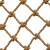 阿力牛 AQJ110 麻绳网孔防护网 顶棚景区护栏网隔离网 菱形打结网  10mm绳粗10cm网孔3×10m