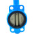 定制适用于涡轮对夹式蝶阀手动消防软密封蝶阀 蜗轮国标对夹式中 DN350