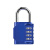 者也 密码金属挂锁 户外防锈门锁行李箱密码锁柜子抽屉扣锁 蓝色