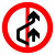 共泰 交通安全标识标志指示牌 道路设施警示牌 直径60cm 禁止超车标牌