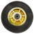 海斯迪克  高弹力轻音脚轮 工业重型平板车手推车轮橡胶万向轮子 6寸单配