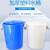 工孚 大号加厚塑料圆桶圆形收纳桶 大容量水桶 160L白色带盖 一个价