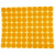 海斯迪克 HKW-259 彩色不干胶圆点标签贴纸 圆形铜版色标分类记号贴纸 25mm橙色（600贴）