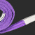 稳斯坦 WST826 搬运吊装捆绑带拖车救援绳 扁平紫色1吨3米 起重涤纶扣型吊车行吊带