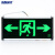 海斯迪克  HKQC07  应急灯 LED消防 疏散指示牌 双头充电 事故安全出口 壁挂灯 消防安检灯（单面双向 ）