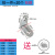 角马 角码角铁家具衣柜固定角马连接件90度直角固定器层板托型三角铁 3号小圆角20只螺丝