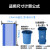 全生物可降解大号垃圾袋分类环卫特大号商用中号可回收环保垃圾袋 130*150蓝色3卷30只 加厚
