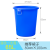 适用圆形大号加厚塑料大水桶储水带盖胶桶商用特大容量环卫垃圾桶 蓝色65L无盖 加厚