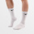 耐克（NIKE）袜子男袜女袜2024新款三双装运动袜舒适保暖棉袜训练袜舒适篮球袜 SX7676-100/白色长筒袜 XL（建议46-50码）