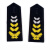 2011式保安肩牌肩章套牌配饰 物业小区保安服装配件标志全套定做 三黄软肩章10对