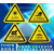 标志大号三角形车间验厂安全标识牌小心有电危险警示贴纸 注意高温 10x10cm15张起发