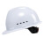 曼德锐安全帽工地国标加厚透气玻璃钢建筑工程男夏施工领导头盔定制印字 国标经济透气款（白色）（按钮）
