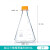 比克曼生物（BKMAM）玻璃三角瓶丝口刻度三角烧瓶带盖锥形瓶小口耐高温高硼硅实验室 5000ml